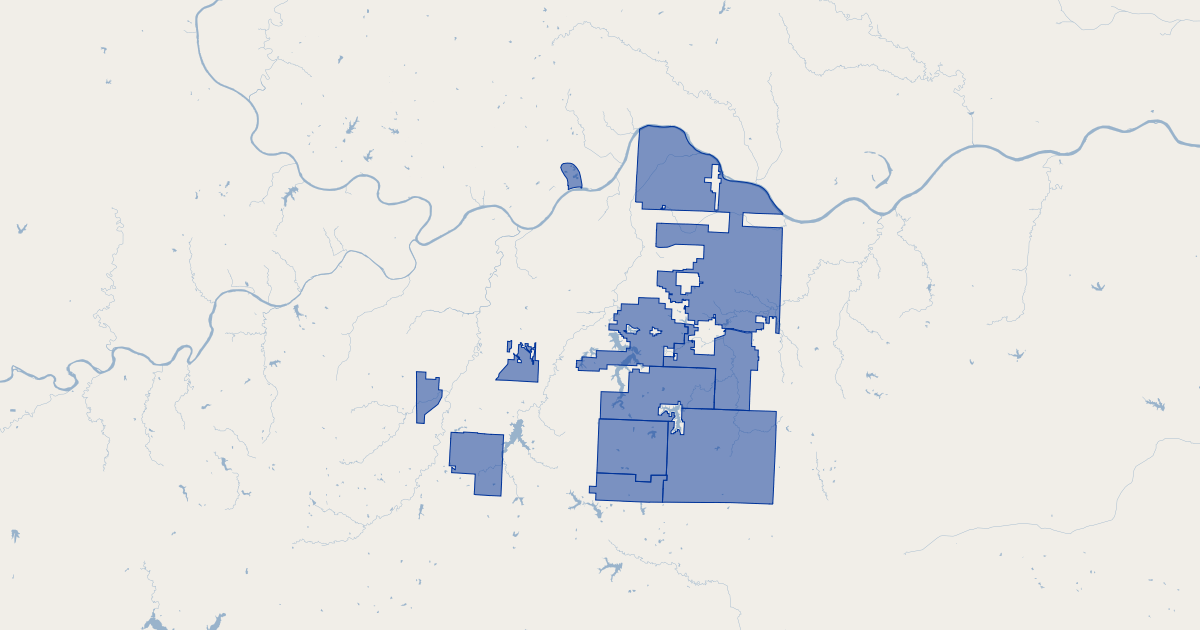 Jackson County Mo Gis Map Jackson County, Missouri Water Districts | Gis Map Data | Jackson County,  Missouri | Koordinates