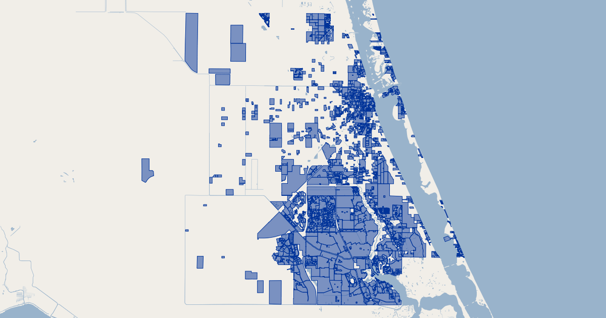 St Lucie County, Florida Subdivisions GIS Map Data St Lucie County