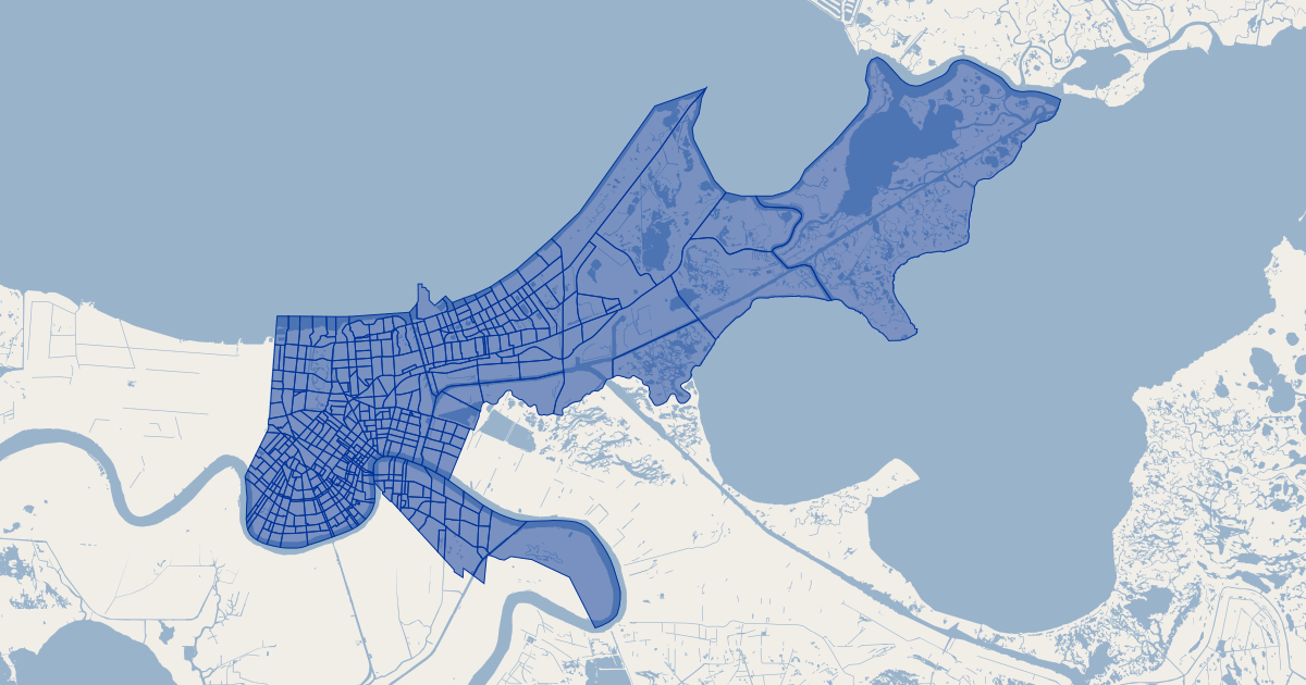 New Orleans Police Reporting District  GIS Map Data  City of New 