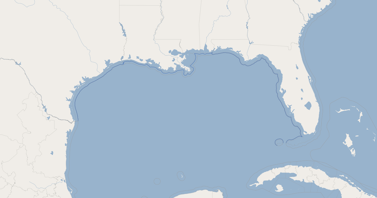 Gulf of Mexico 8g Line - United States of America | GIS Map Data | US