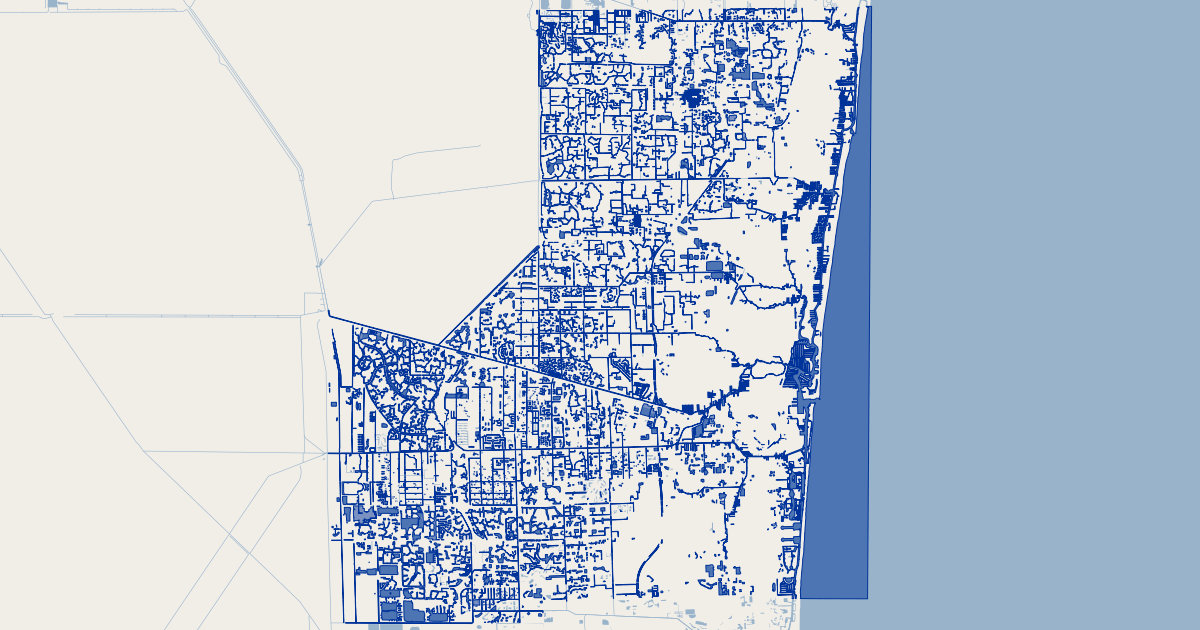 Fort Lauderdale Fl Waterbodies Gis Map Data City Of Fort Lauderdale Florida Koordinates 5176