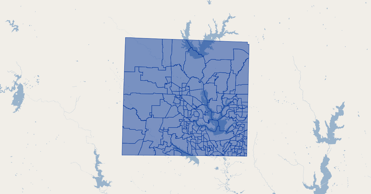 Denton County, Texas Voter Precincts GIS Map Data Denton County