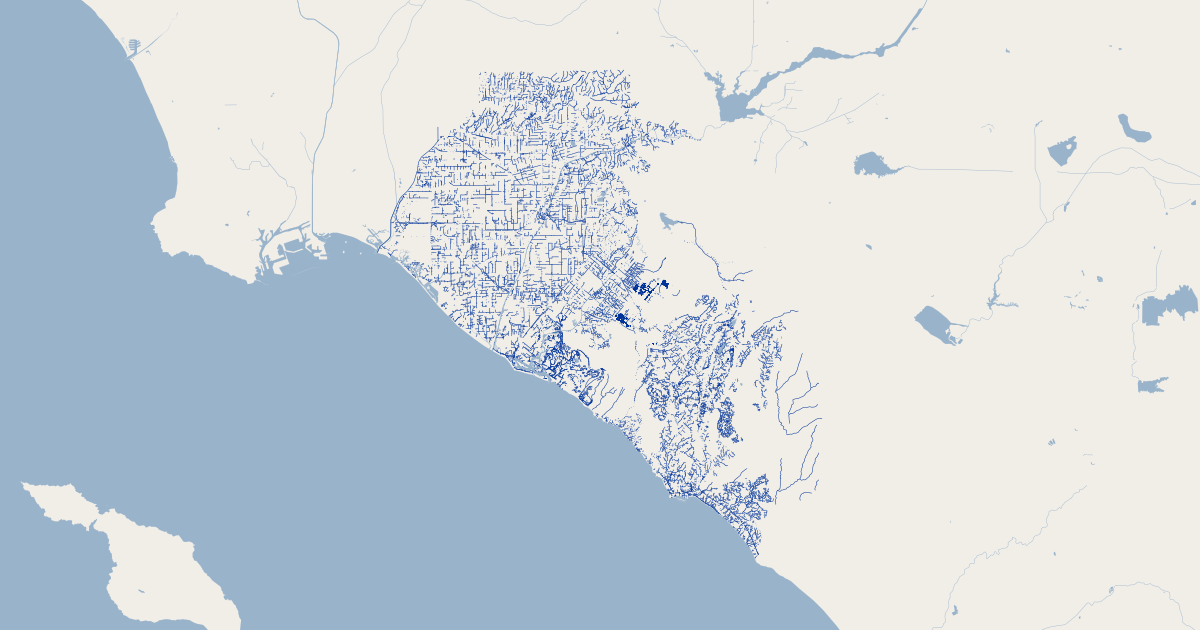 Orange County Ca Stormwater Gravity Main Gis Map Data Orange County California Koordinates 9654