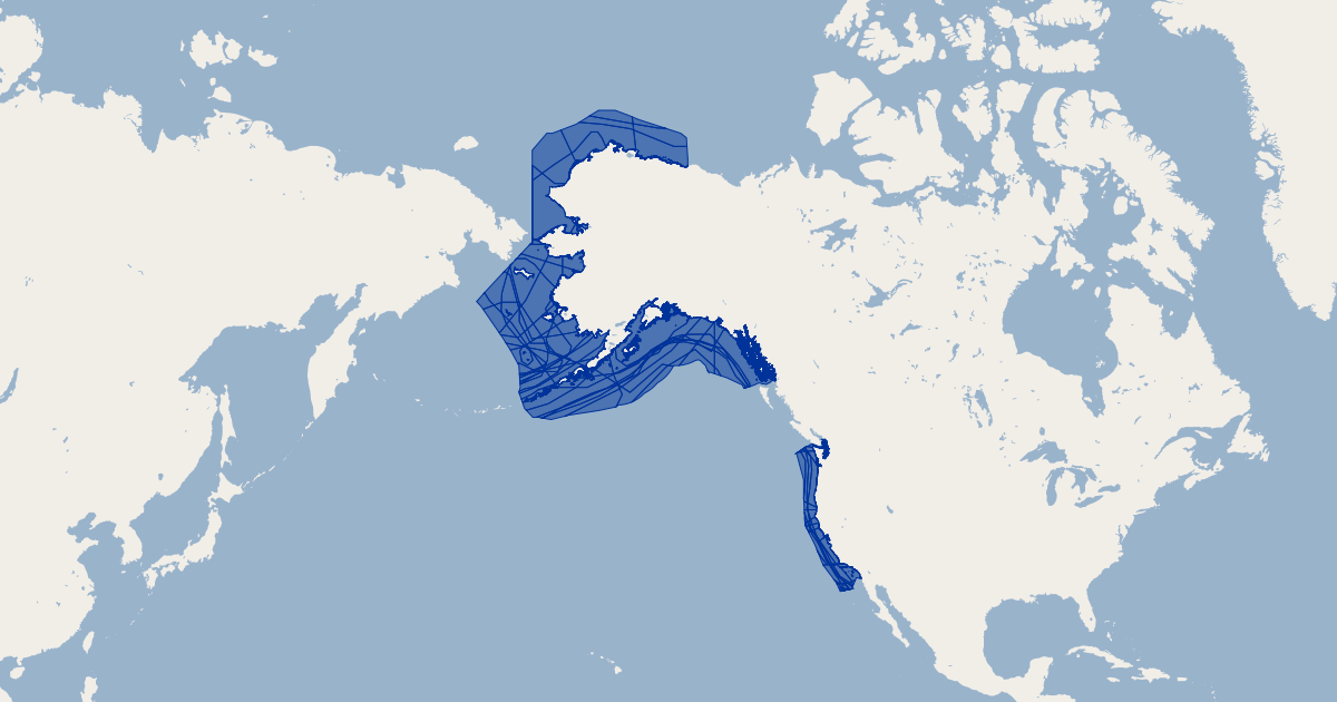 US Whales - Gray Whale - United States of America | GIS Map Data | US ...