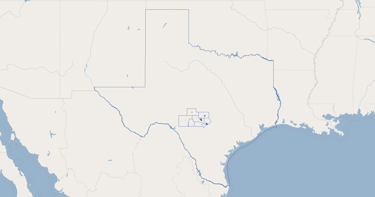 Kerrville, Texas County Boundary Line - United States of America | GIS ...